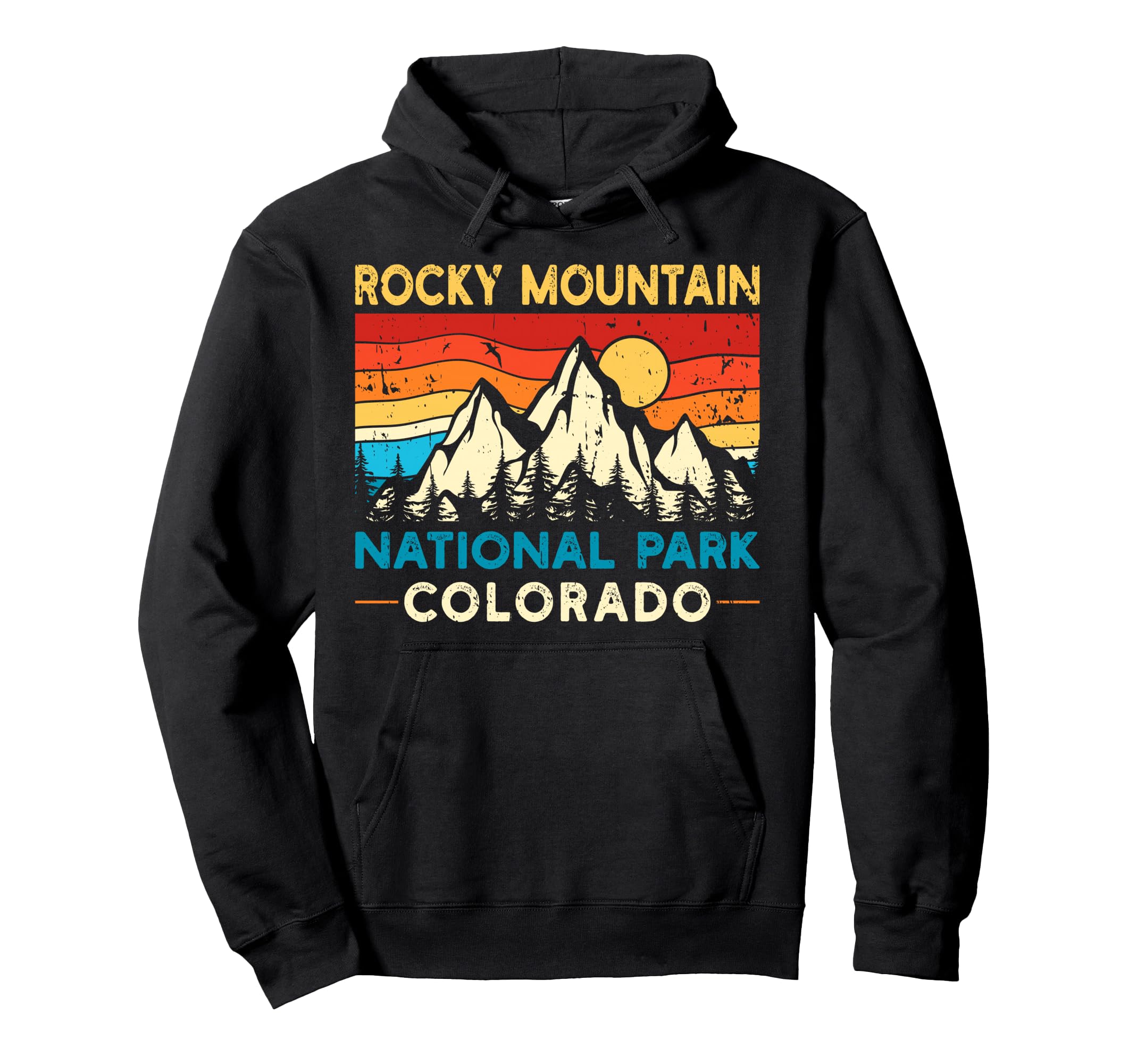 Rocky Mountain National Park Hoodie - Custom Art Print Unisex - T-Shirt, Sweatshirt, Hoodie