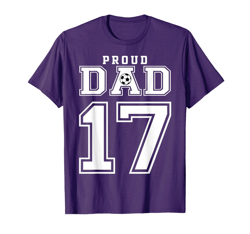 Number 17 Custom Proud Soccer Futbol T-Shirt - Minimalist Print Men Women - T-Shirt, Sweatshirt, Hoodie