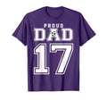 Number 17 Custom Proud Soccer Futbol T-Shirt - Minimalist Print Men Women - T-Shirt, Sweatshirt, Hoodie