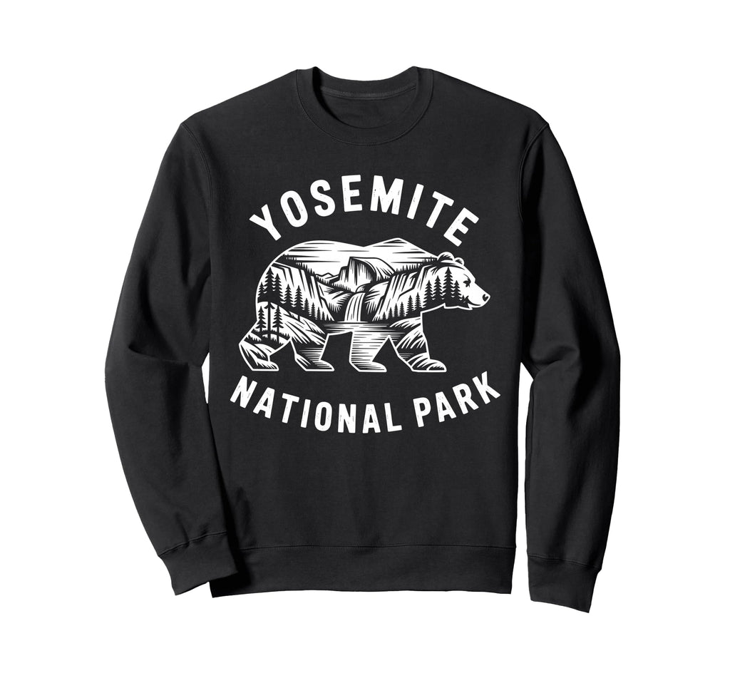 Yosemite Bear National Park Sweatshirt - Fun Novelty Design for Adults - T-Shirt, Sweatshirt, Hoodie