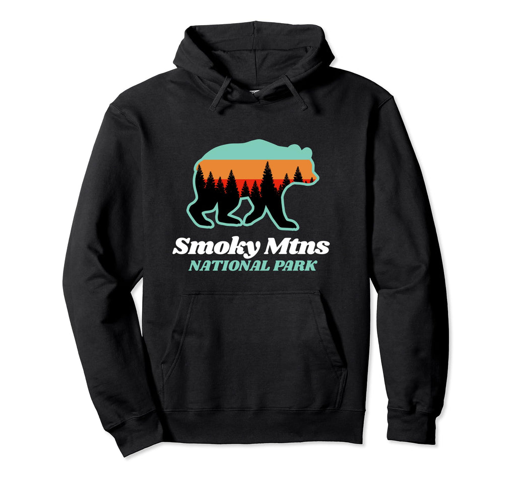 Smoky Mountains Bear Forest National Park Hoodie - Graphic Print Men Women - T-Shirt, Sweatshirt, Hoodie