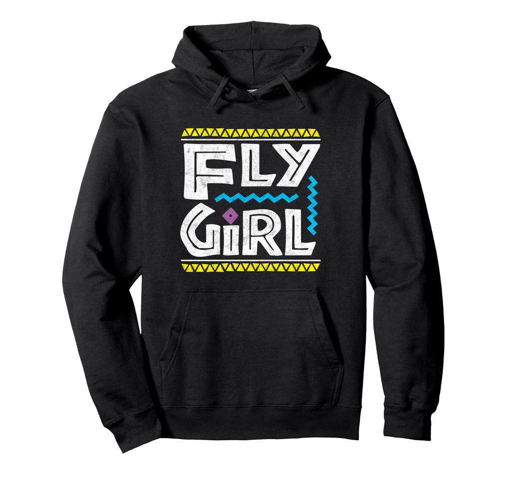 Fly 80S 90S Old School Distressed B Hip Hoodie - Unique Graphic Men Women - T-Shirt, Sweatshirt, Hoodie