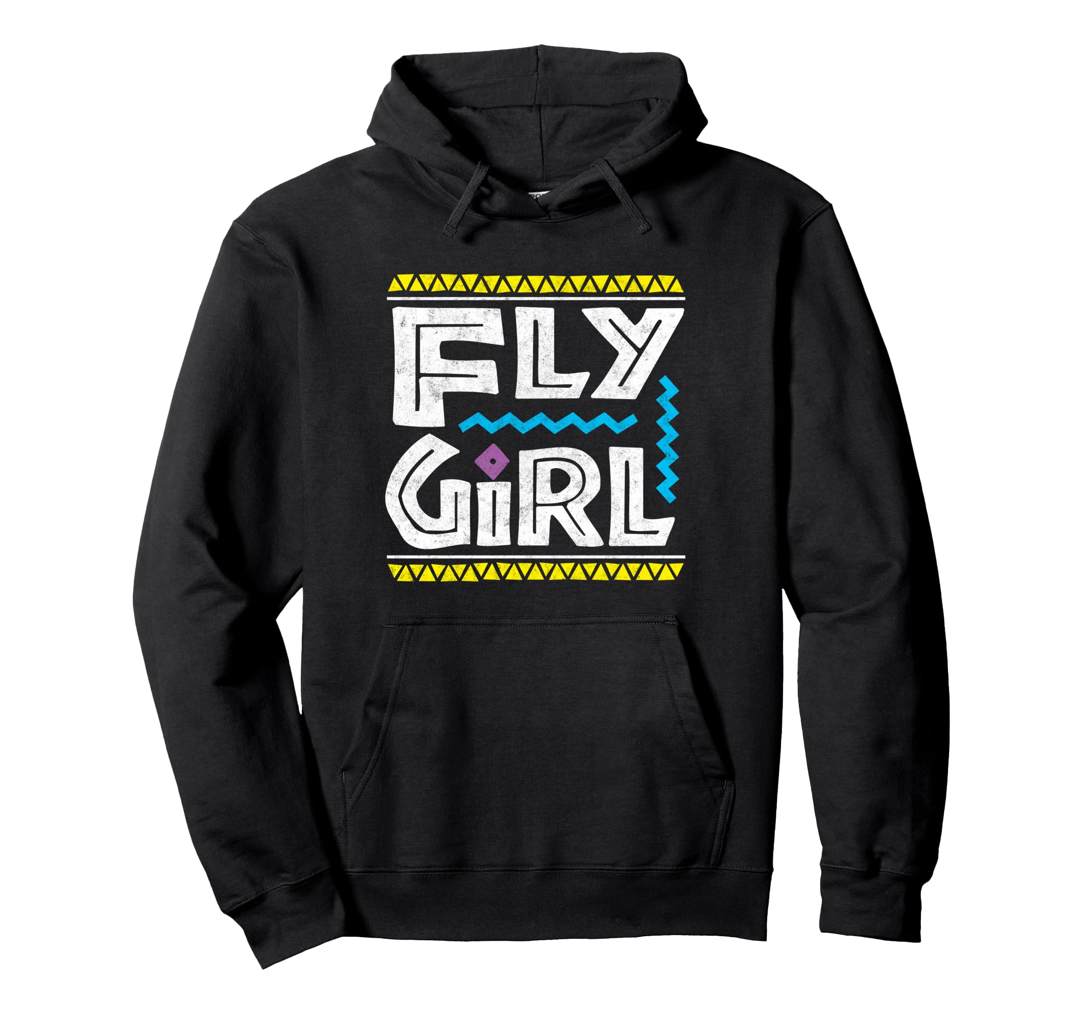 Fly 80S 90S Old School Distressed B Hip Hoodie - Unique Graphic Men Women - T-Shirt, Sweatshirt, Hoodie