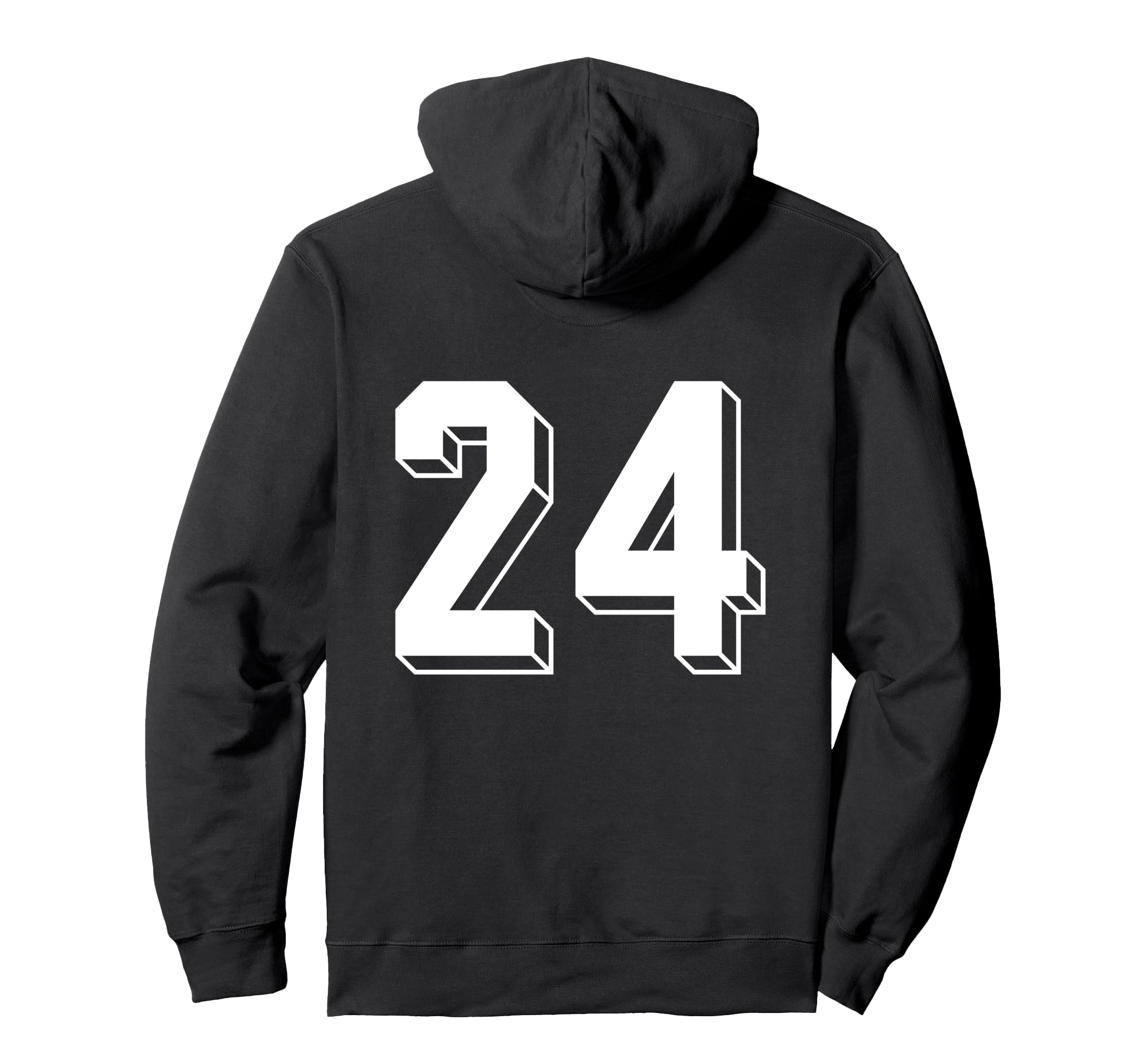 Number 24 Backside 80S 90S Team Jersey Hoodie - Streetwear Style Unisex - T-Shirt, Sweatshirt, Hoodie