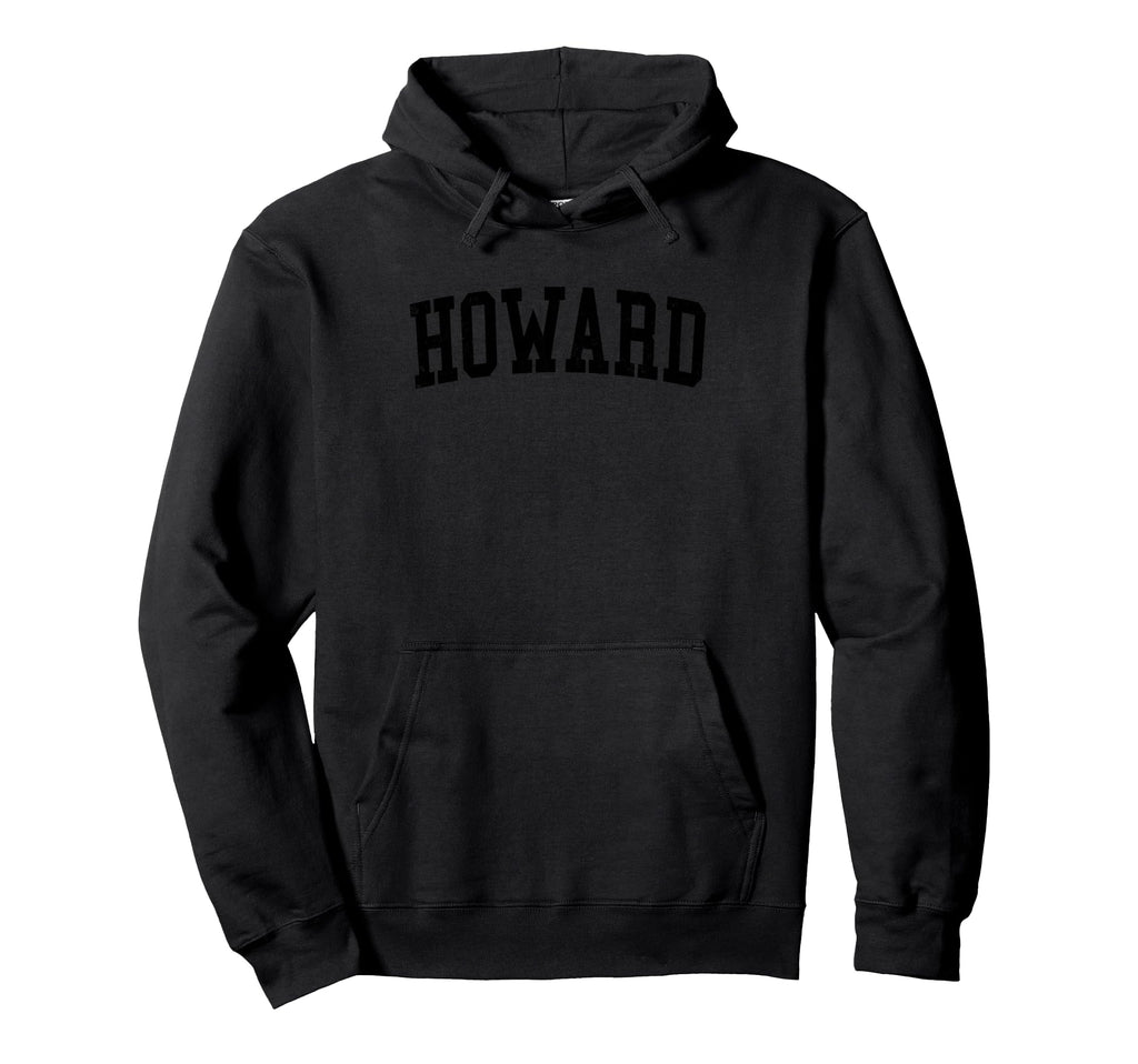 Howard Wi Distressed Black Varsity Hoodie - Custom Art Print for Adults - T-Shirt, Sweatshirt, Hoodie