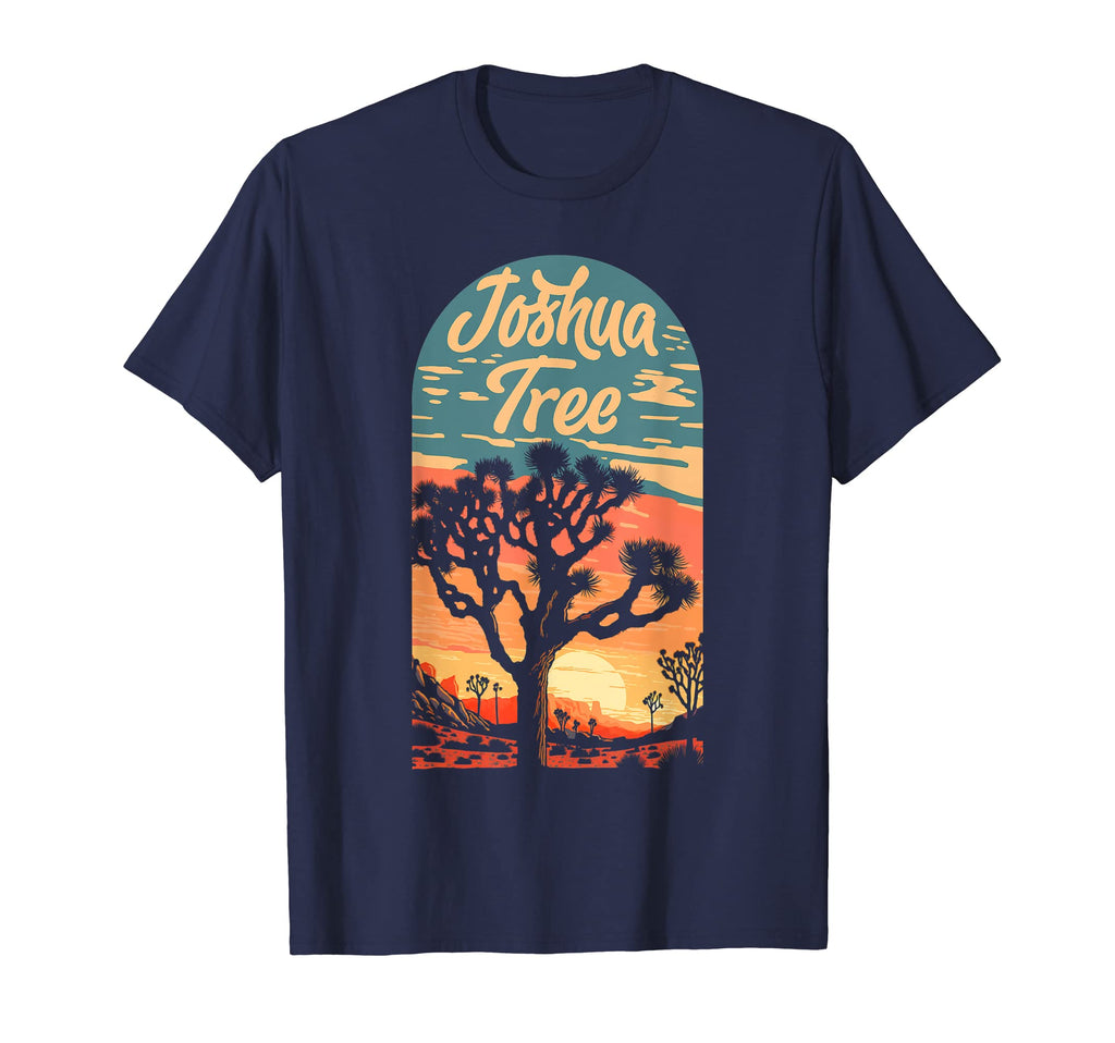 Joshua Tree Sunset National Park 80S T-Shirt - Unique Graphic Men Women - T-Shirt, Sweatshirt, Hoodie