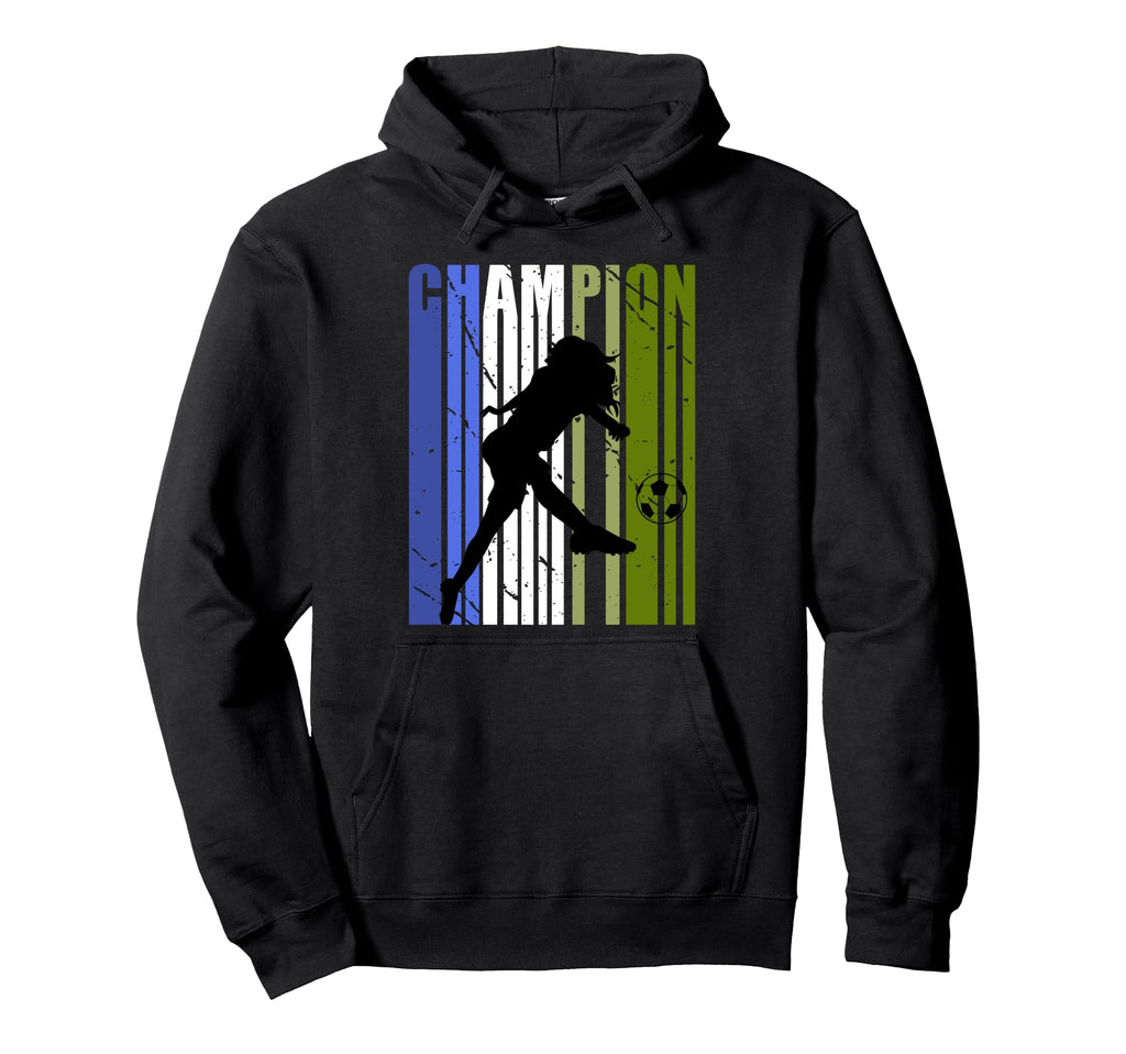 Blue Green Soccer Birthday Football Hoodie - Unique Graphic Unisex - T-Shirt, Sweatshirt, Hoodie