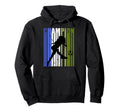 Blue Green Soccer Birthday Football Hoodie - Minimalist Print Men Women - T-Shirt, Sweatshirt, Hoodie