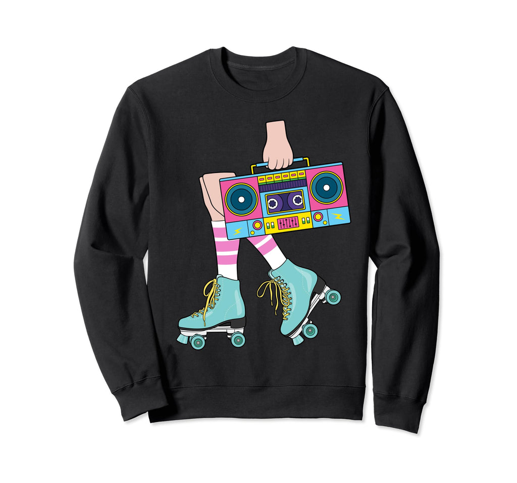 Roller Skating 80S Roller Funny Sweatshirt - Trendy Graphic Men Women - T-Shirt, Sweatshirt, Hoodie