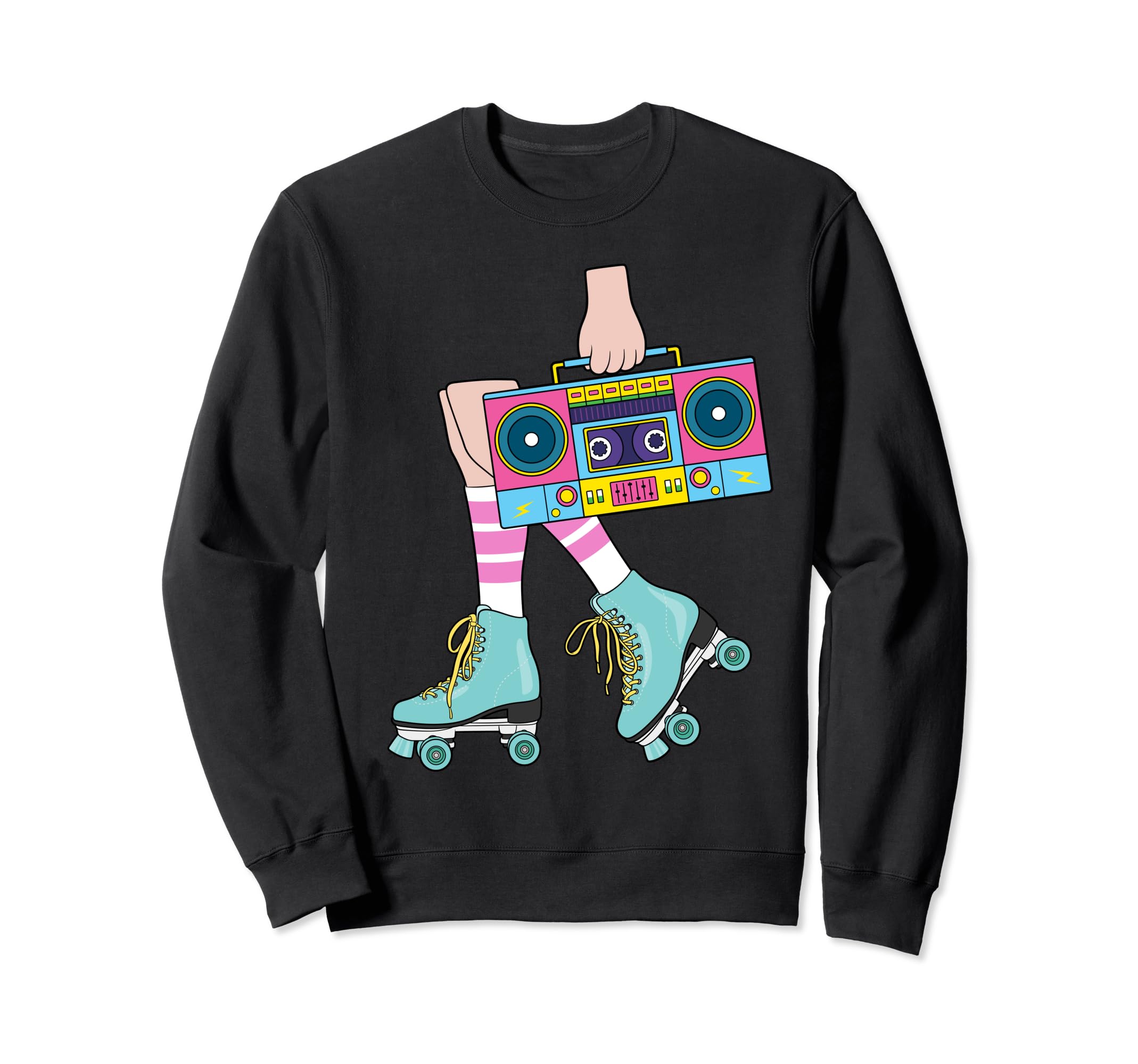 Roller Skating 80S Roller Funny Sweatshirt - Trendy Graphic Men Women - T-Shirt, Sweatshirt, Hoodie