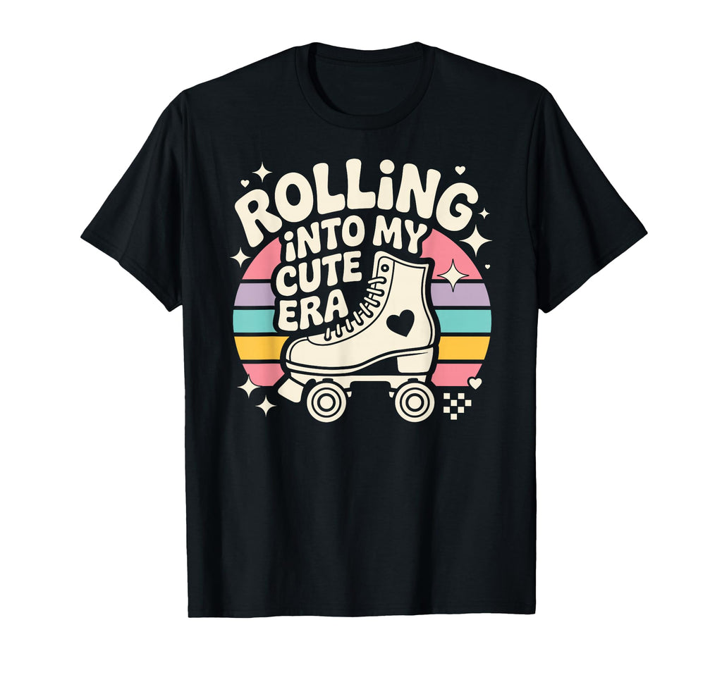 Rolling Into My Era Roller Skating T-Shirt - Novelty Apparel Men Women - T-Shirt, Sweatshirt, Hoodie