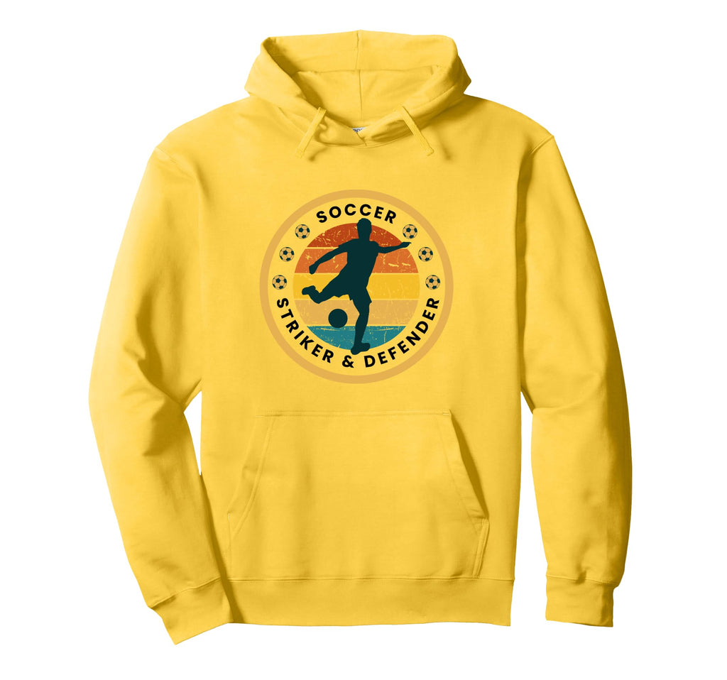 Soccer Silhouette Present Players Hoodie - Fun Novelty Design Men Women - T-Shirt, Sweatshirt, Hoodie