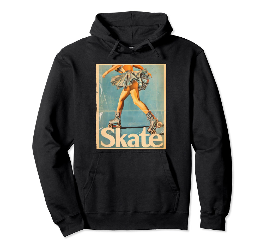 Roller Skating Skate Blue Uniform Hoodie - Novelty Apparel Men Women - T-Shirt, Sweatshirt, Hoodie