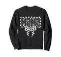 Mono Checkred Soccer Mama Bow Sweatshirt - Minimalist Print for Adults - T-Shirt, Sweatshirt, Hoodie
