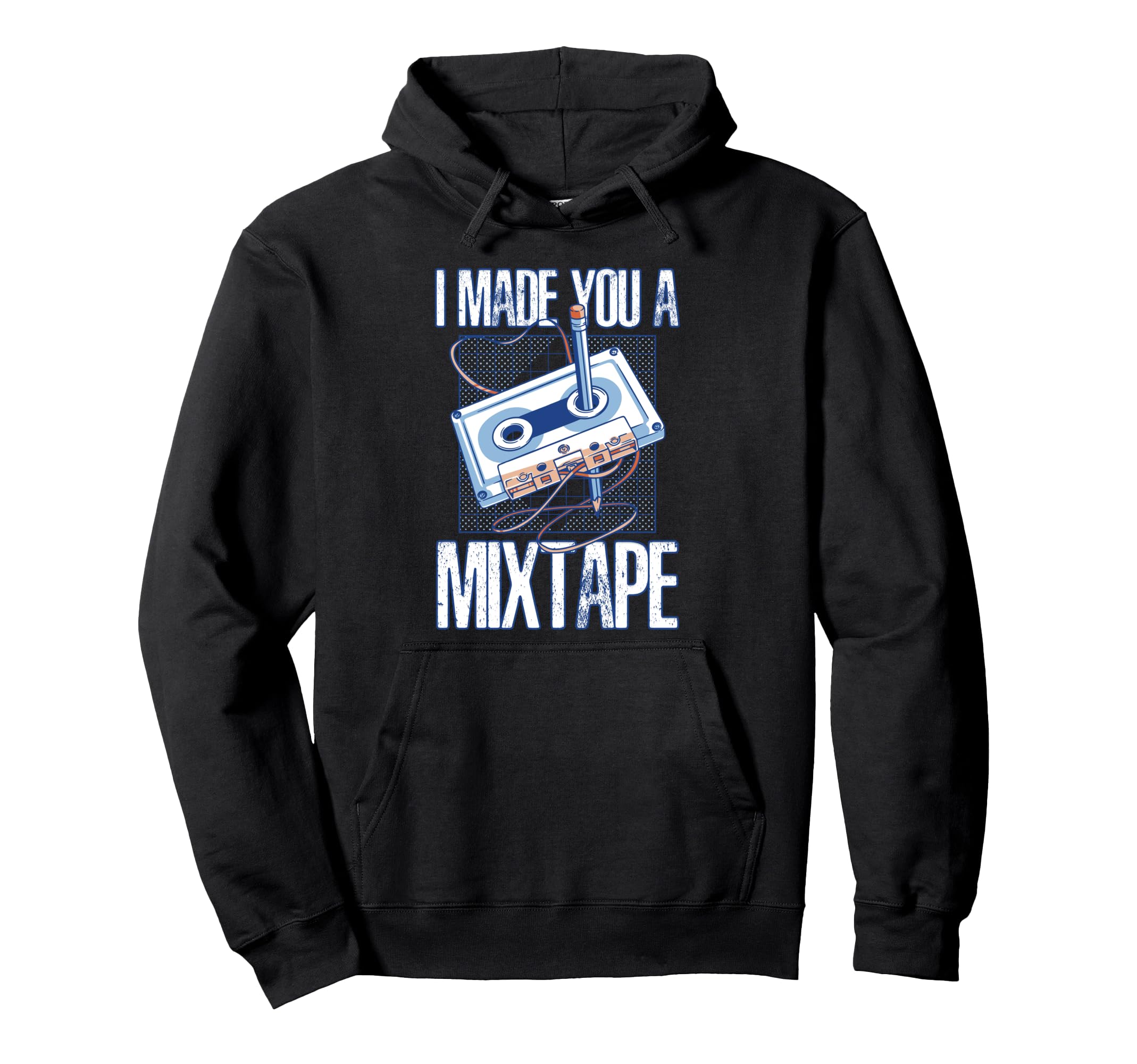 I Made You Mixtape Cassette Pencil Hoodie - Graphic Print Unisex - T-Shirt, Sweatshirt, Hoodie