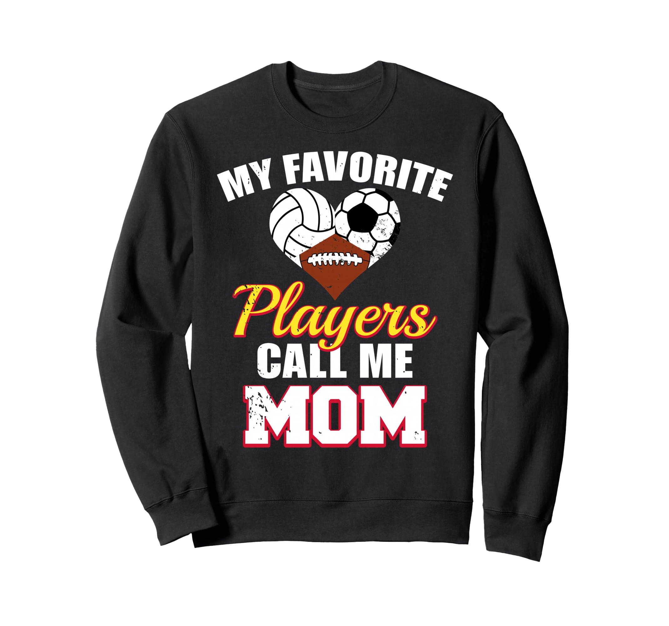 My Favorite Players Call Me Mom Sweatshirt - Minimalist Print Men Women - T-Shirt, Sweatshirt, Hoodie