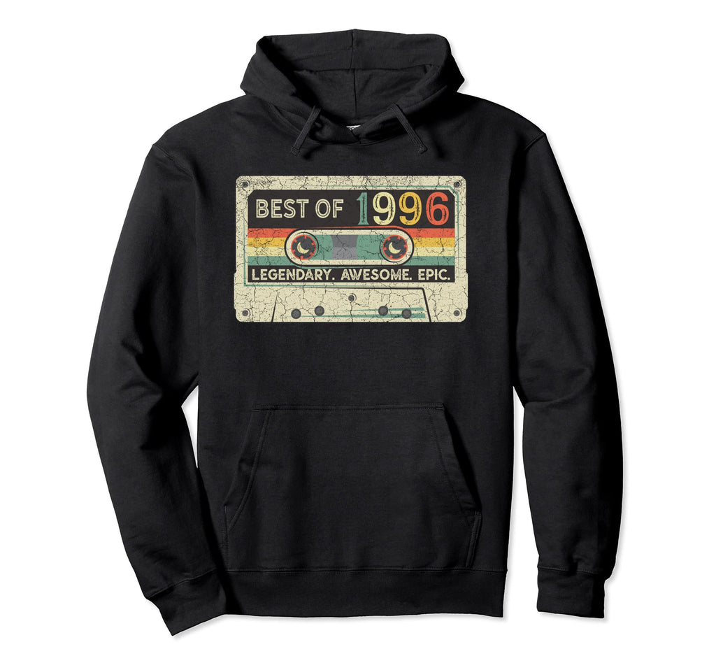 1996 Cassette Tape 26Th Birthday Hoodie - Minimalist Print Men Women - T-Shirt, Sweatshirt, Hoodie