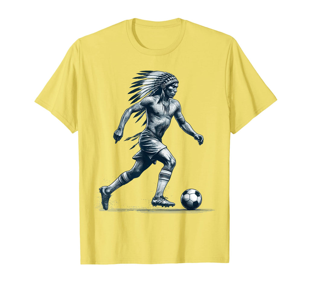 Funny Player Soccer Native American T-Shirt - Trendy Graphic for Adults - T-Shirt, Sweatshirt, Hoodie