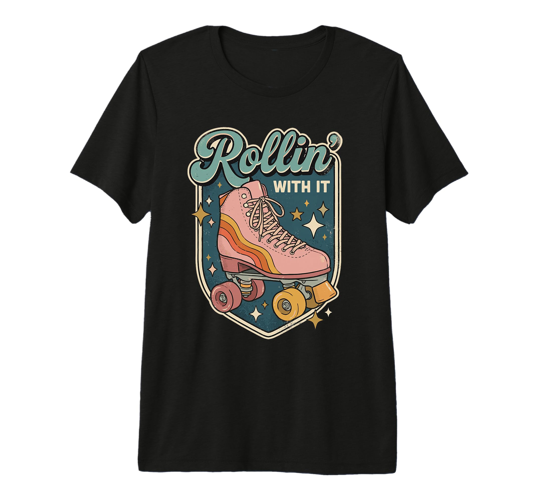 Rollin It Roller Skating Quad Skate T-Shirt - Unique Graphic for Adults - T-Shirt, Sweatshirt, Hoodie