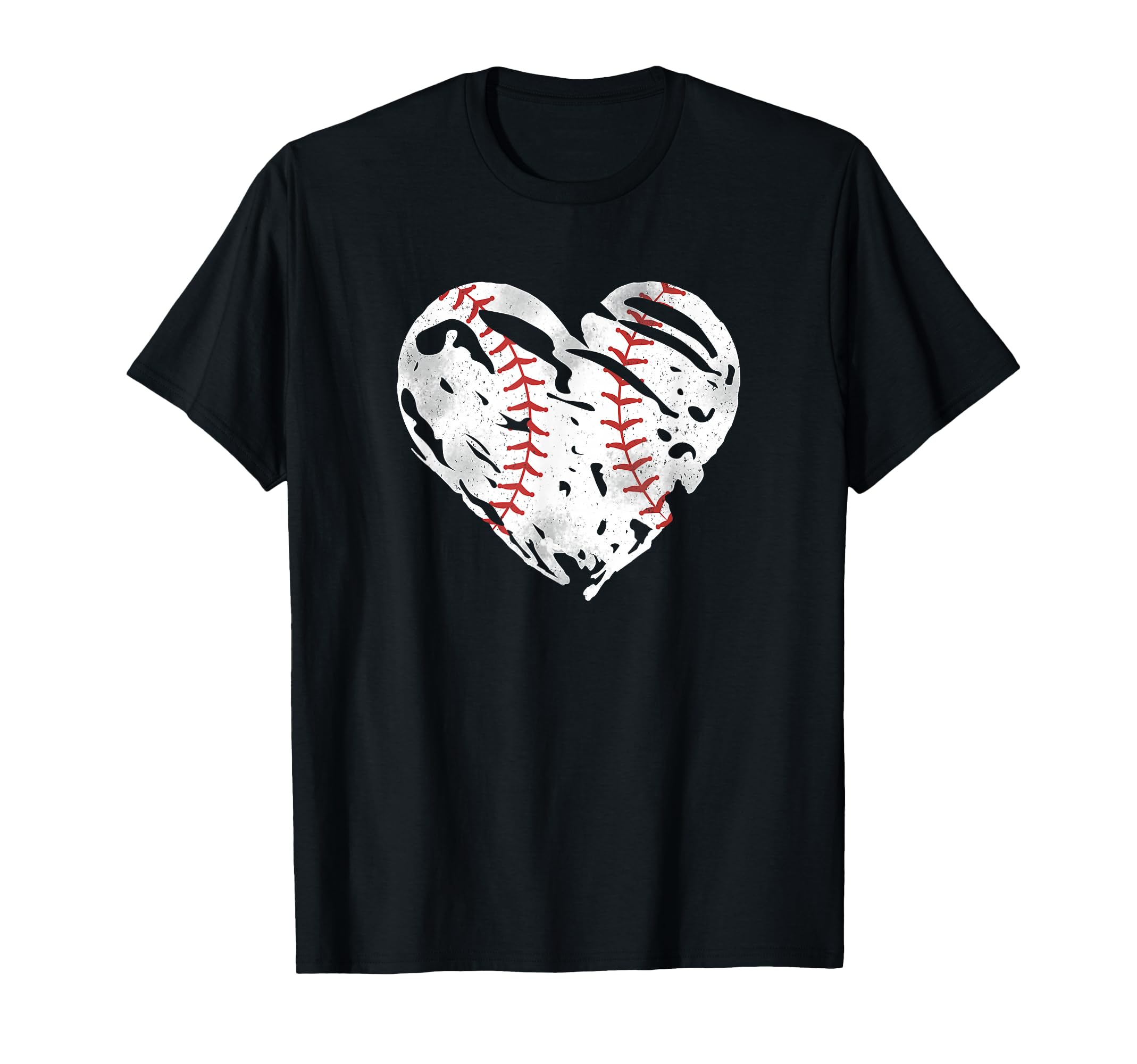 Ball Heart Coach Player Baseball Mom T-Shirt - Custom Art Print Men Women - T-Shirt, Sweatshirt, Hoodie