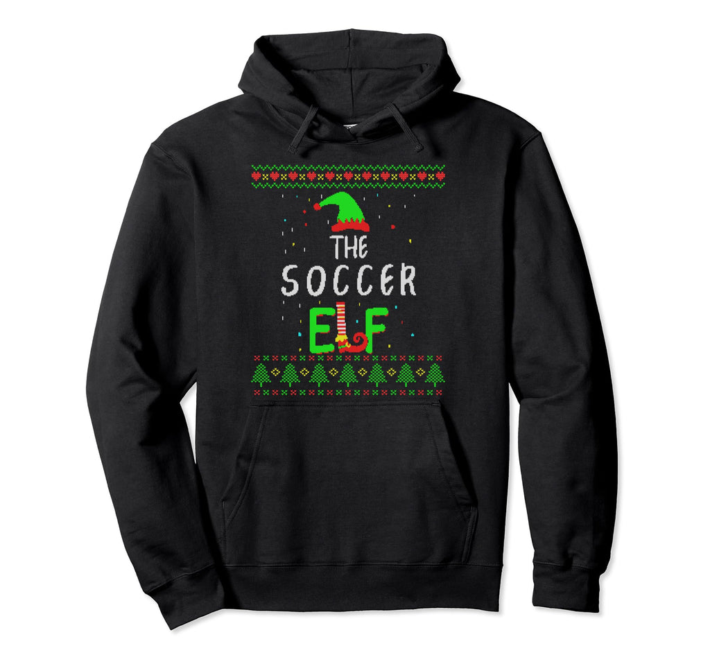 Soccer Elf Family Matching Ugly Pjs Hoodie - Streetwear Style for Adults - T-Shirt, Sweatshirt, Hoodie