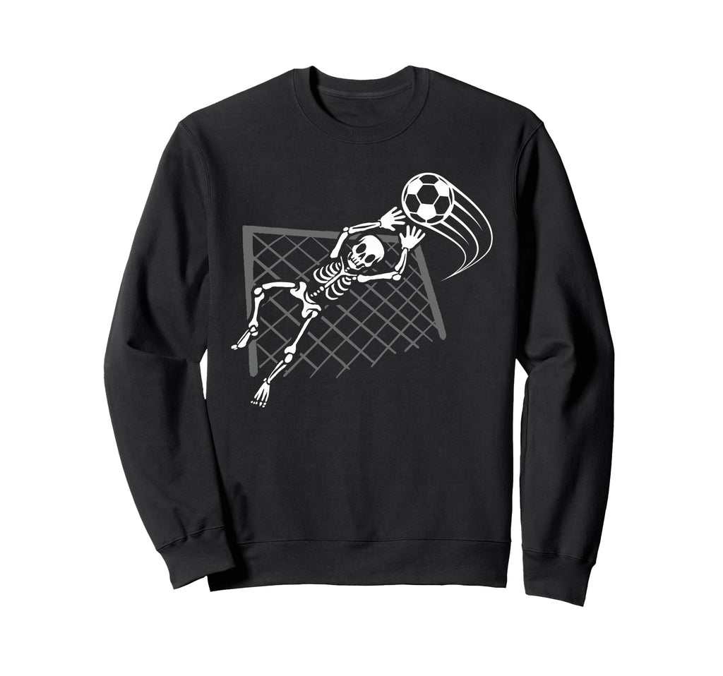 Skeleton Soccer Halloween Sport Sweatshirt - Graphic Print Men Women - T-Shirt, Sweatshirt, Hoodie