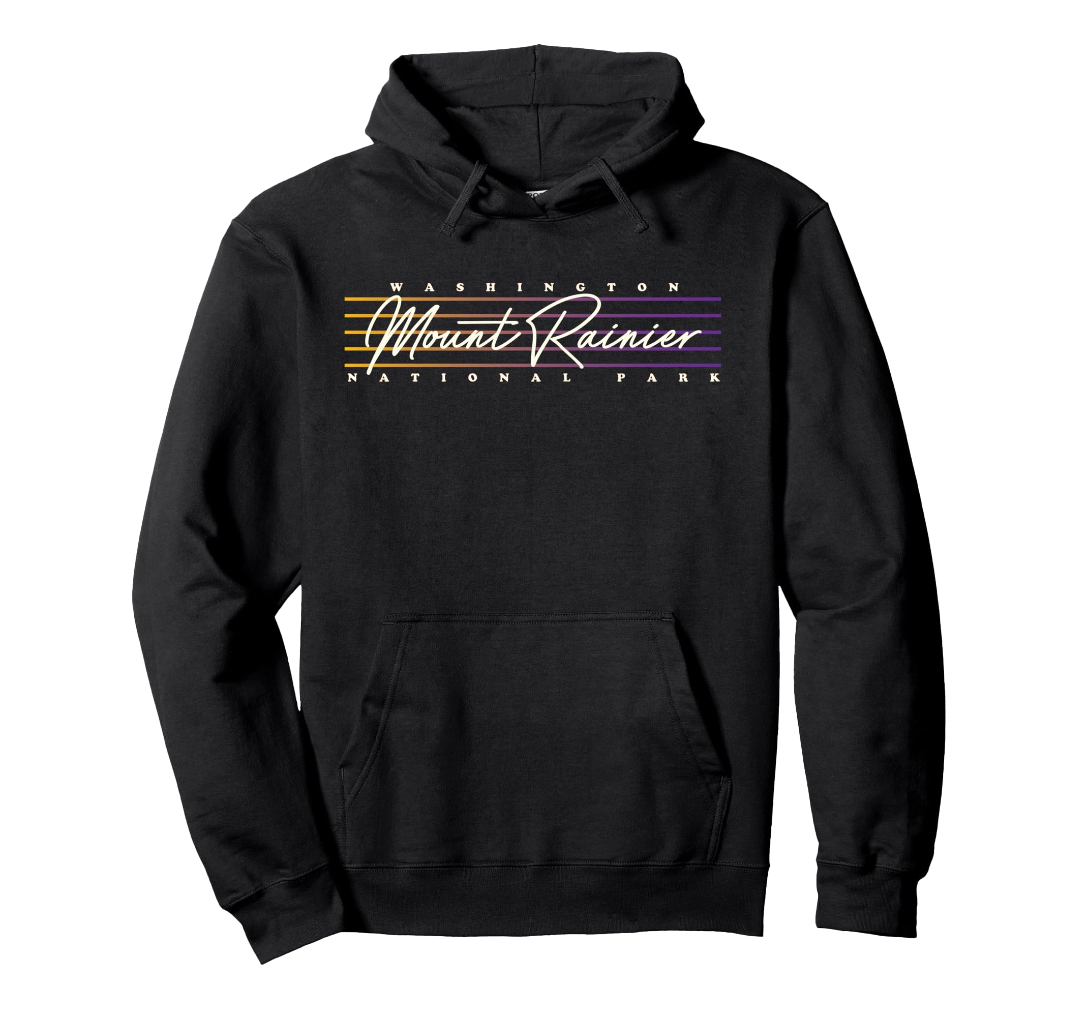 Mount Rainier National Park Hoodie - Custom Art Print for Adults - T-Shirt, Sweatshirt, Hoodie