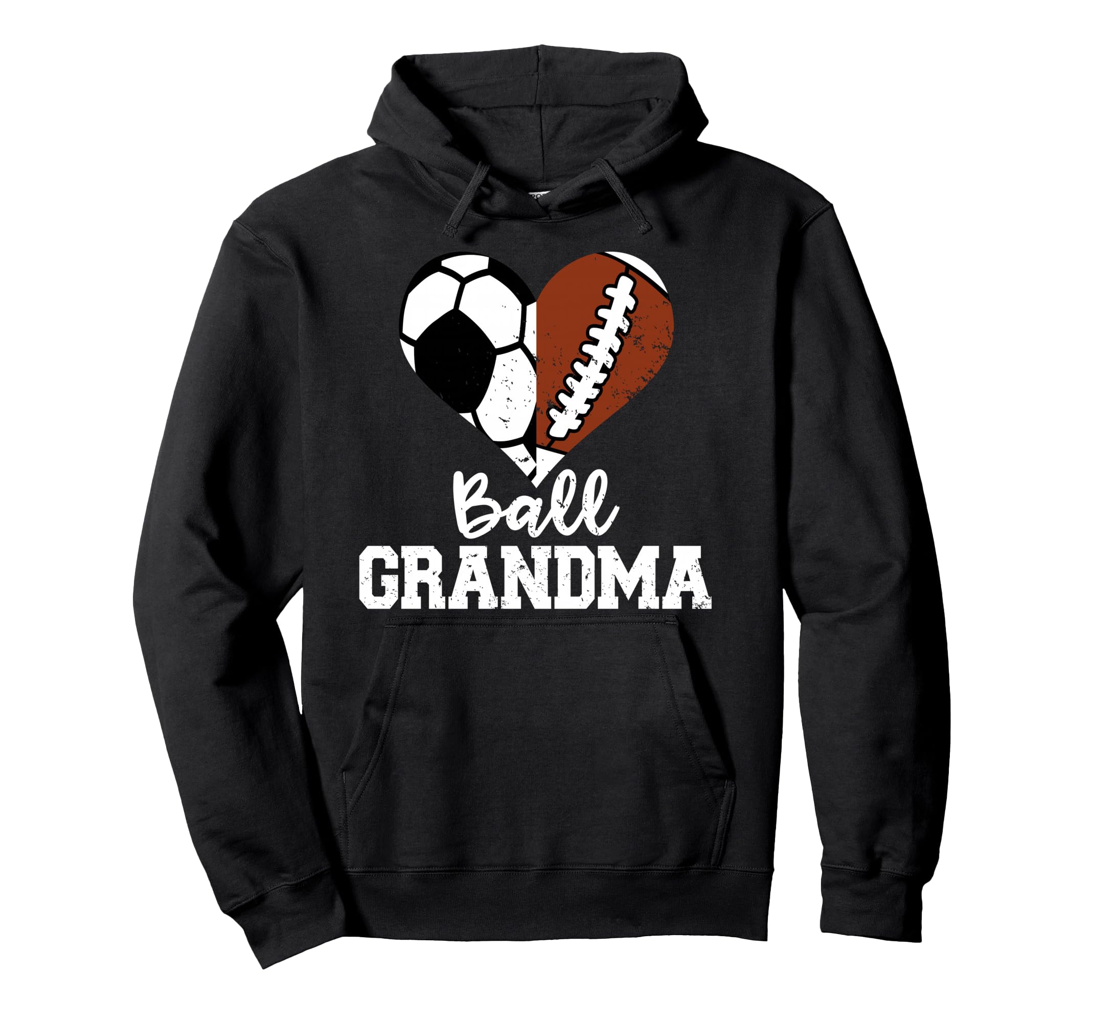 Ball Grandma Funny Soccer Football Hoodie - Casual Everyday Wear Unisex - T-Shirt, Sweatshirt, Hoodie