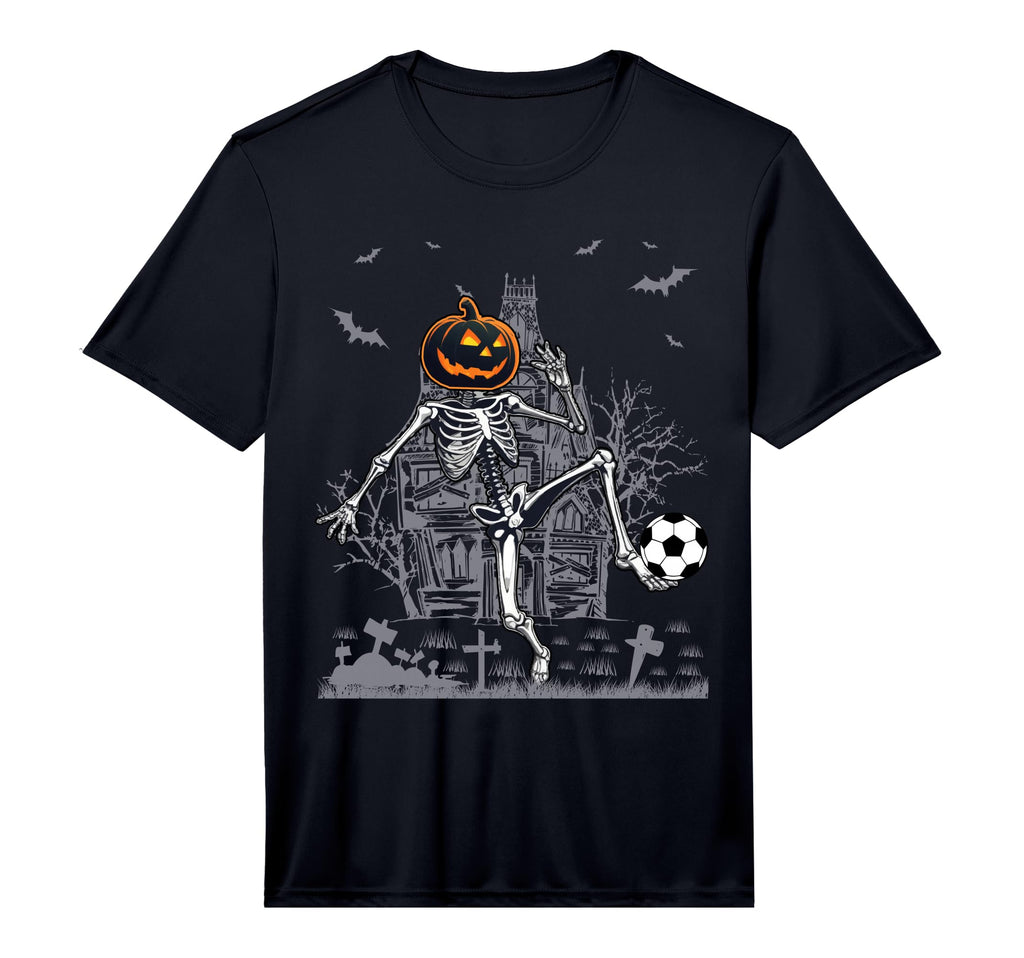Soccer Skeleton Halloween Soccer Halloween T-Shirt - Graphic Print Unisex - T-Shirt, Sweatshirt, Hoodie