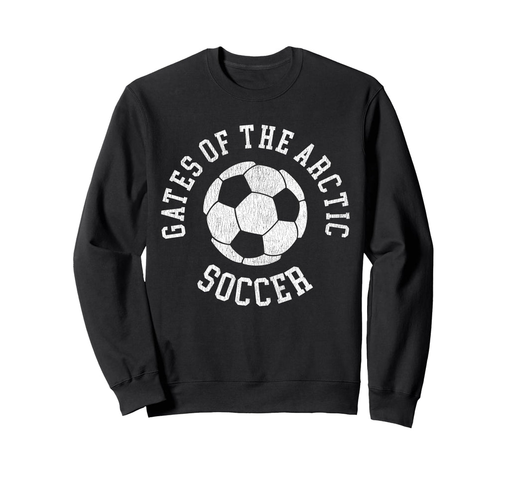 Gates Arctic Soccer Distressed Sweatshirt - Fun Novelty Design for Adults - T-Shirt, Sweatshirt, Hoodie