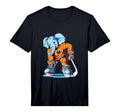 Elephant Ice Hockey Player Hockey T-Shirt - Fun Novelty Design Men Women - T-Shirt, Sweatshirt, Hoodie