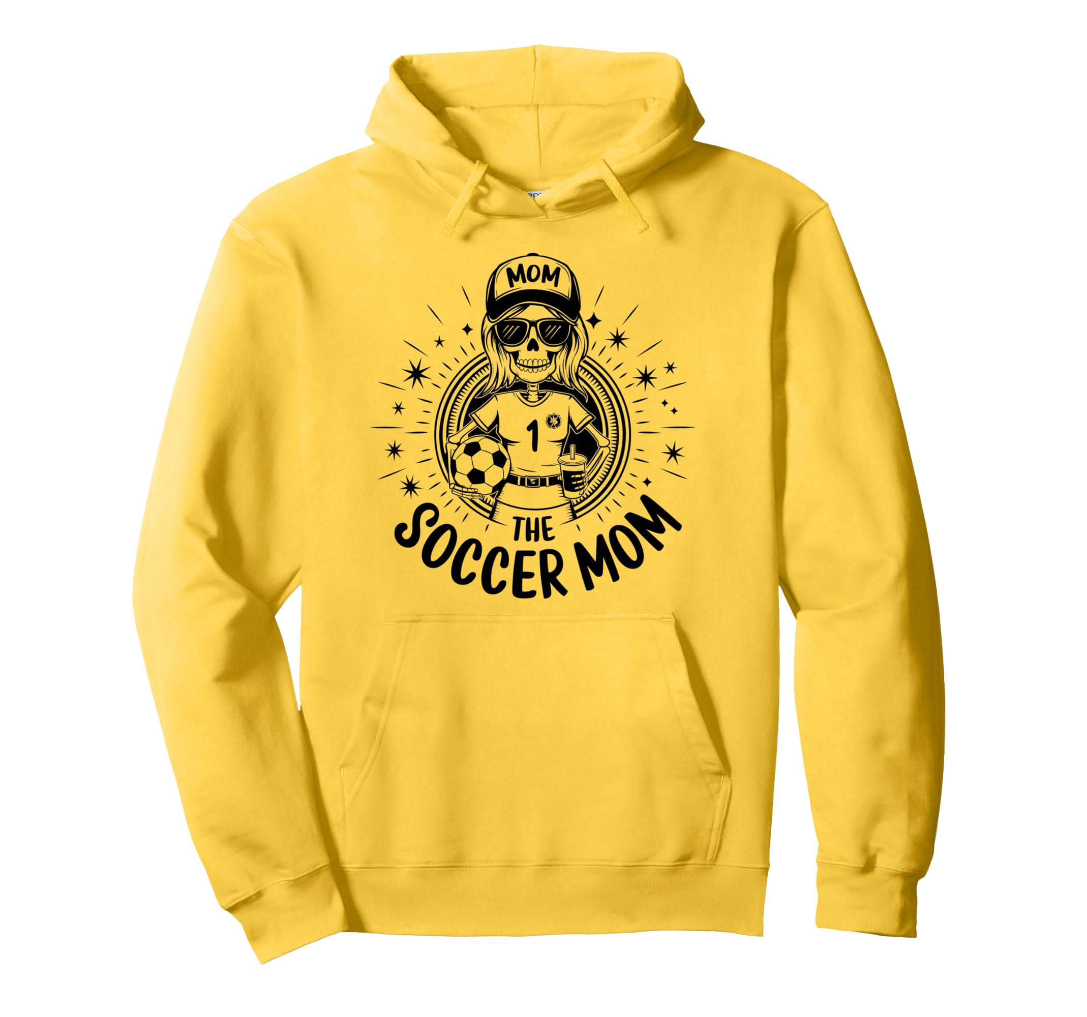 Soccer Mom Skeletton Halloween Hoodie - Aesthetic Graphic for Adults - T-Shirt, Sweatshirt, Hoodie