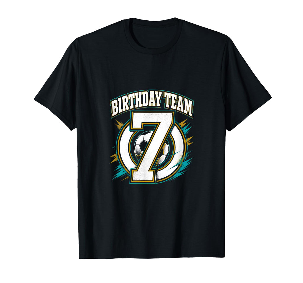 Birthday Team 7Th Birthday Soccer Squad T-Shirt - Trendy Graphic Men Women - T-Shirt, Sweatshirt, Hoodie