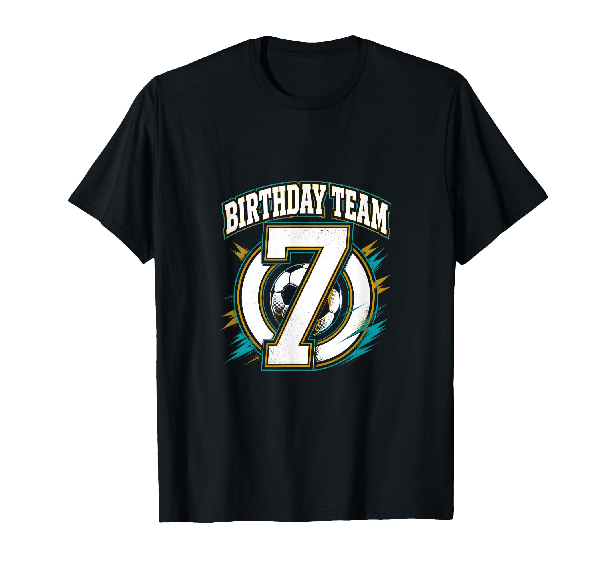 Birthday Team 7Th Birthday Soccer Squad T-Shirt - Trendy Graphic Men Women - T-Shirt, Sweatshirt, Hoodie