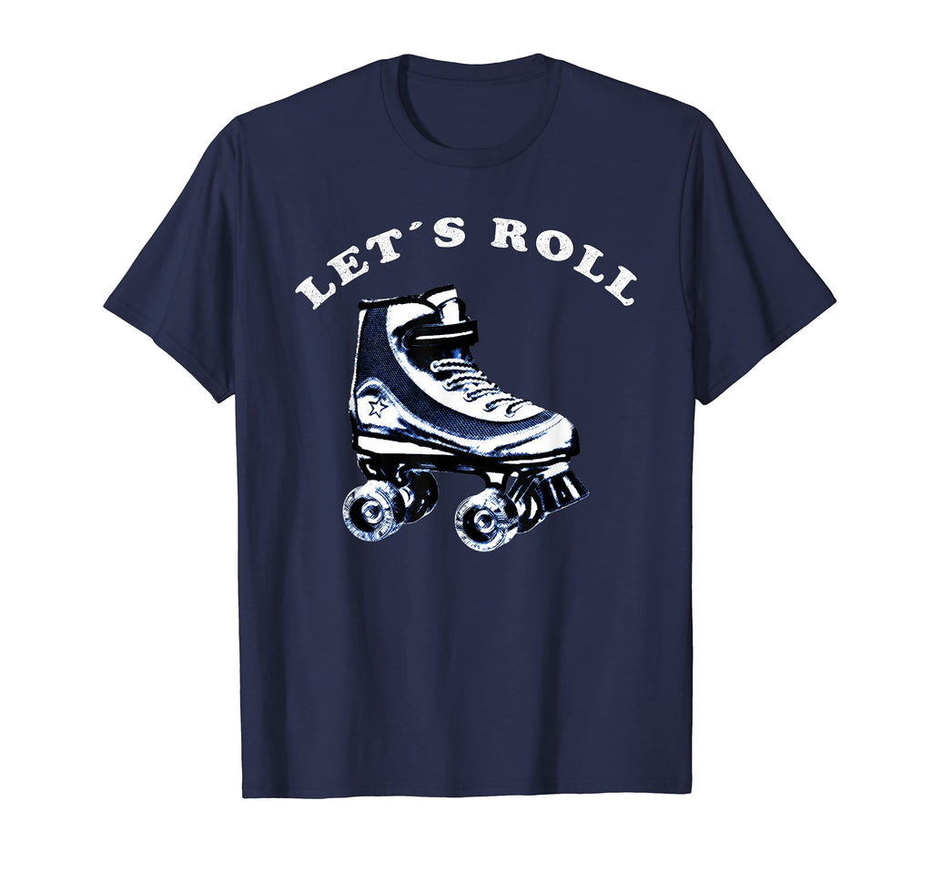 Lets Roll Roller Skates Derby Disco T-Shirt - Graphic Print for Adults - T-Shirt, Sweatshirt, Hoodie