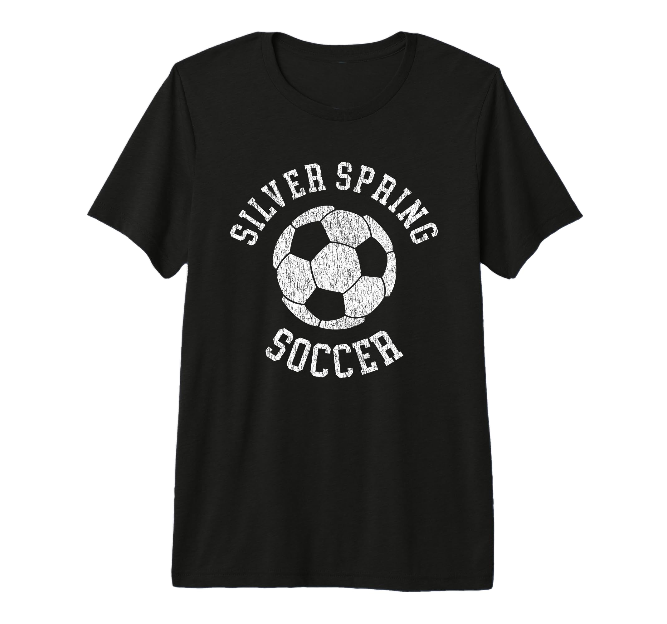 Silver Spring Soccer Distressed 90S Tri T-Shirt - Trendy Graphic Unisex - T-Shirt, Sweatshirt, Hoodie