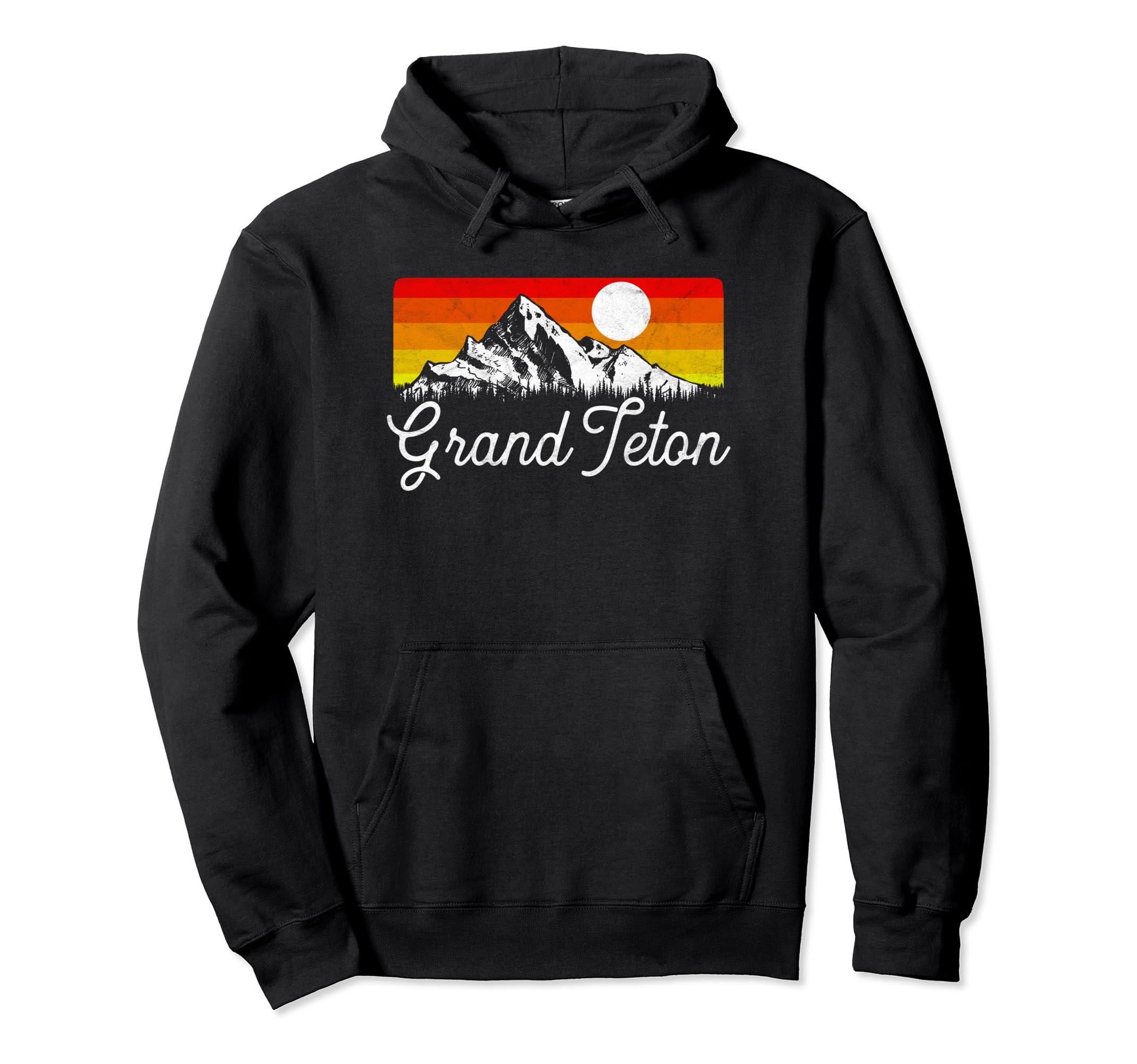 Grand Teton National Park Mountains Hoodie - Custom Art Print Men Women - T-Shirt, Sweatshirt, Hoodie