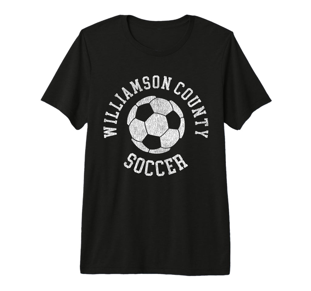 Williamson County Soccer Distressed 90S T-Shirt - Graphic Print Men Women - T-Shirt, Sweatshirt, Hoodie