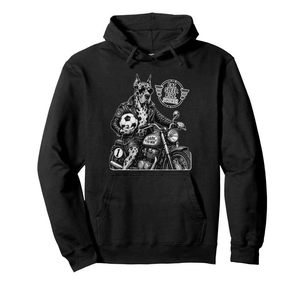Gordon Setter Motorbike Love Footbal Hoodie - Novelty Apparel Men Women - T-Shirt, Sweatshirt, Hoodie