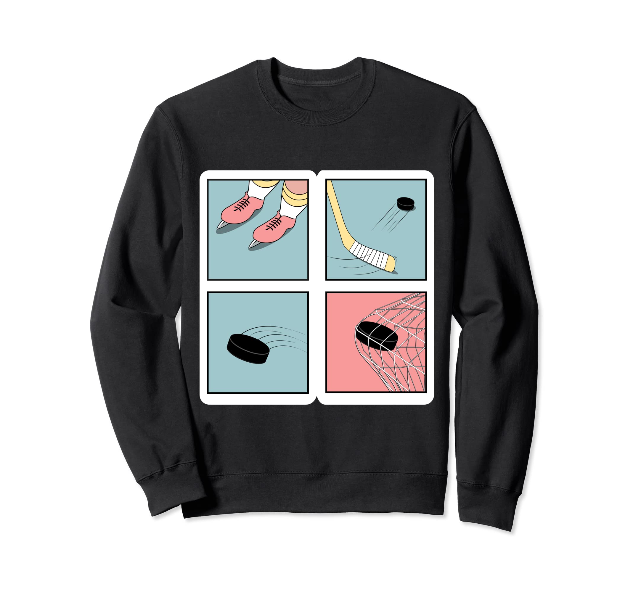 Ice Hockey Athlete Winter Sport Sweatshirt - Minimalist Print for Adults - T-Shirt, Sweatshirt, Hoodie
