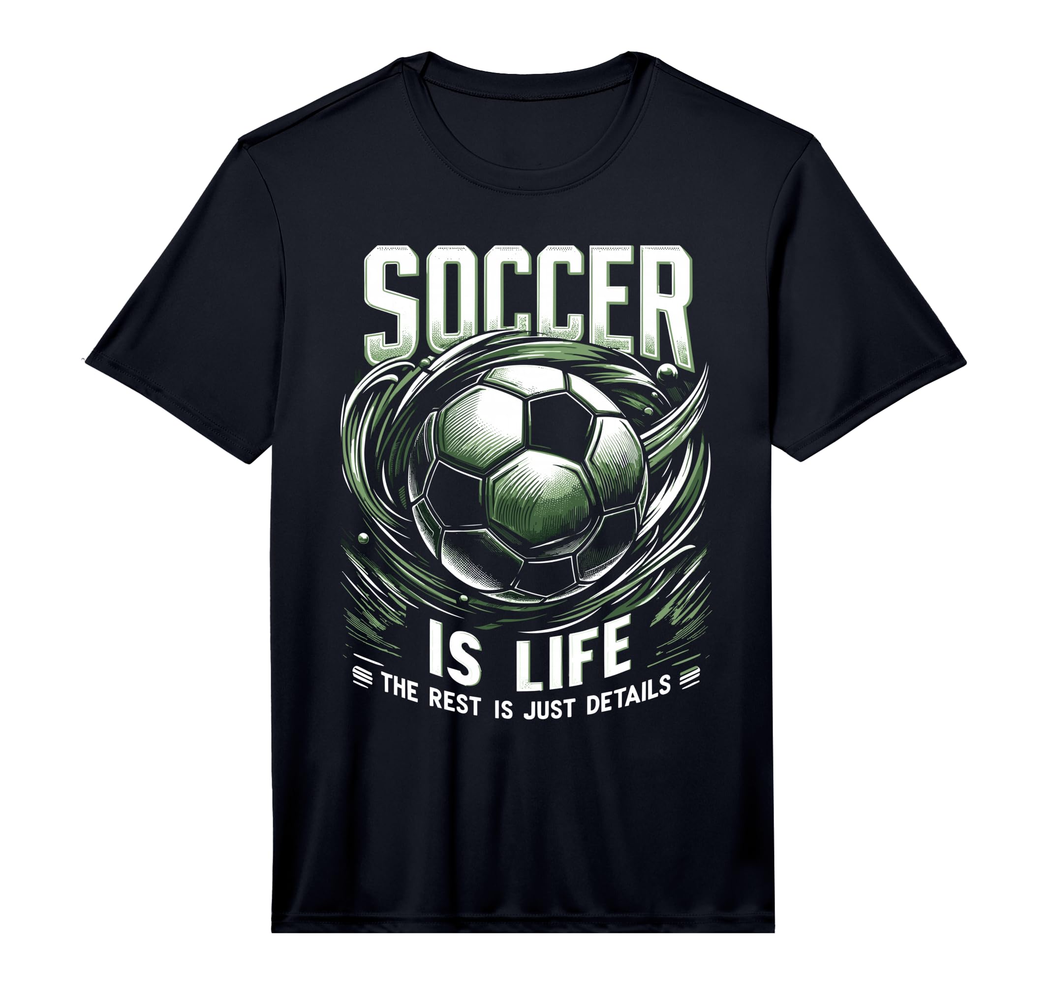 Football Is Life Rest Is Just Details T-Shirt - Minimalist Print Men Women - T-Shirt, Sweatshirt, Hoodie