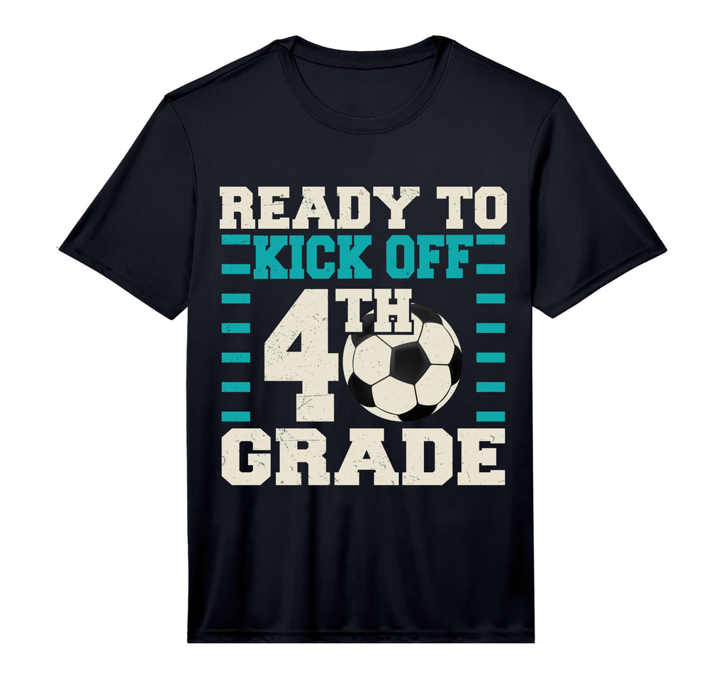 Ready To Kick Off 4Th Grade Soccer T-Shirt - Aesthetic Graphic for Adults - T-Shirt, Sweatshirt, Hoodie
