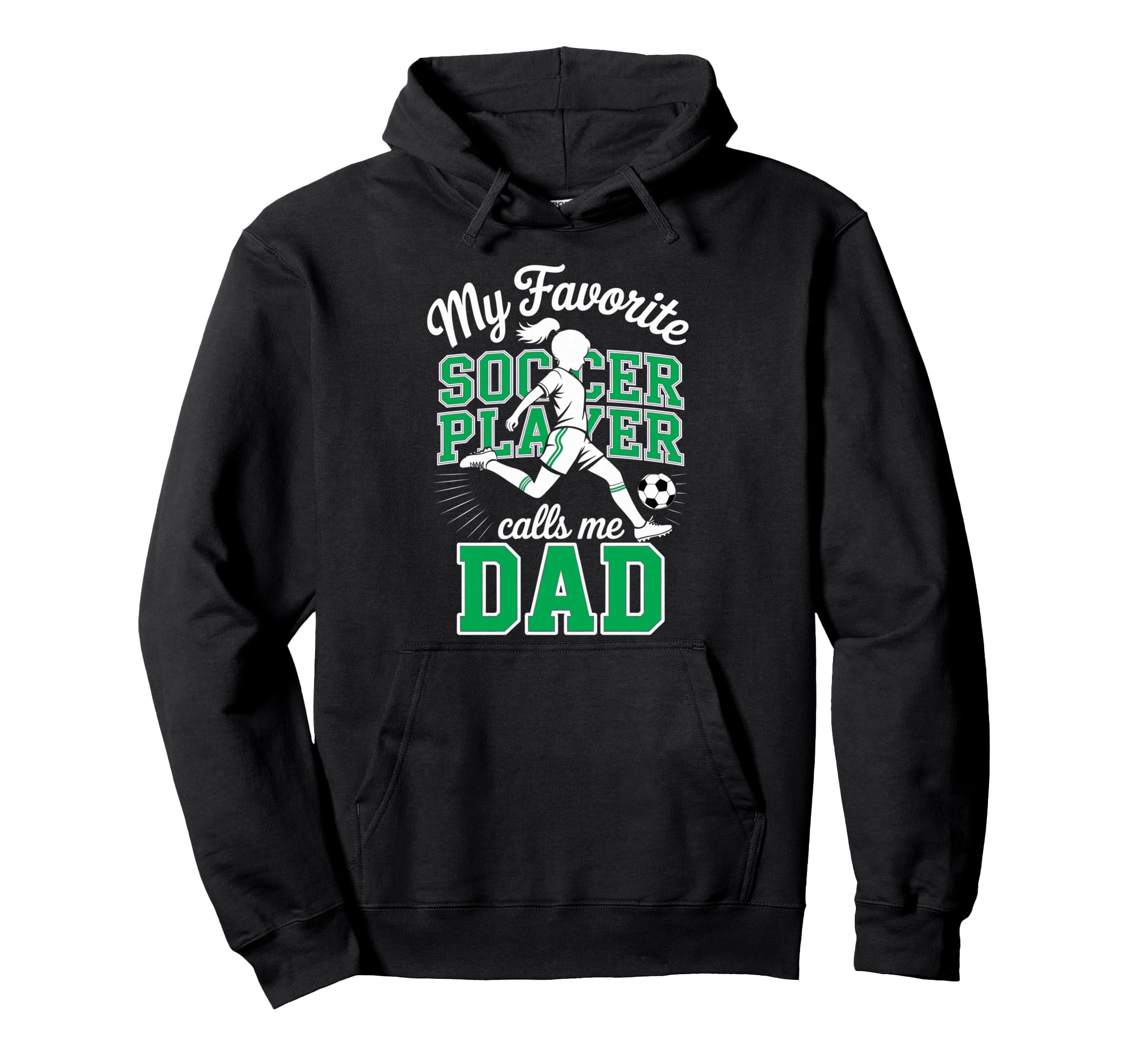 Soccer Dad Favorite Soccer Player Hoodie - Minimalist Print for Adults - T-Shirt, Sweatshirt, Hoodie