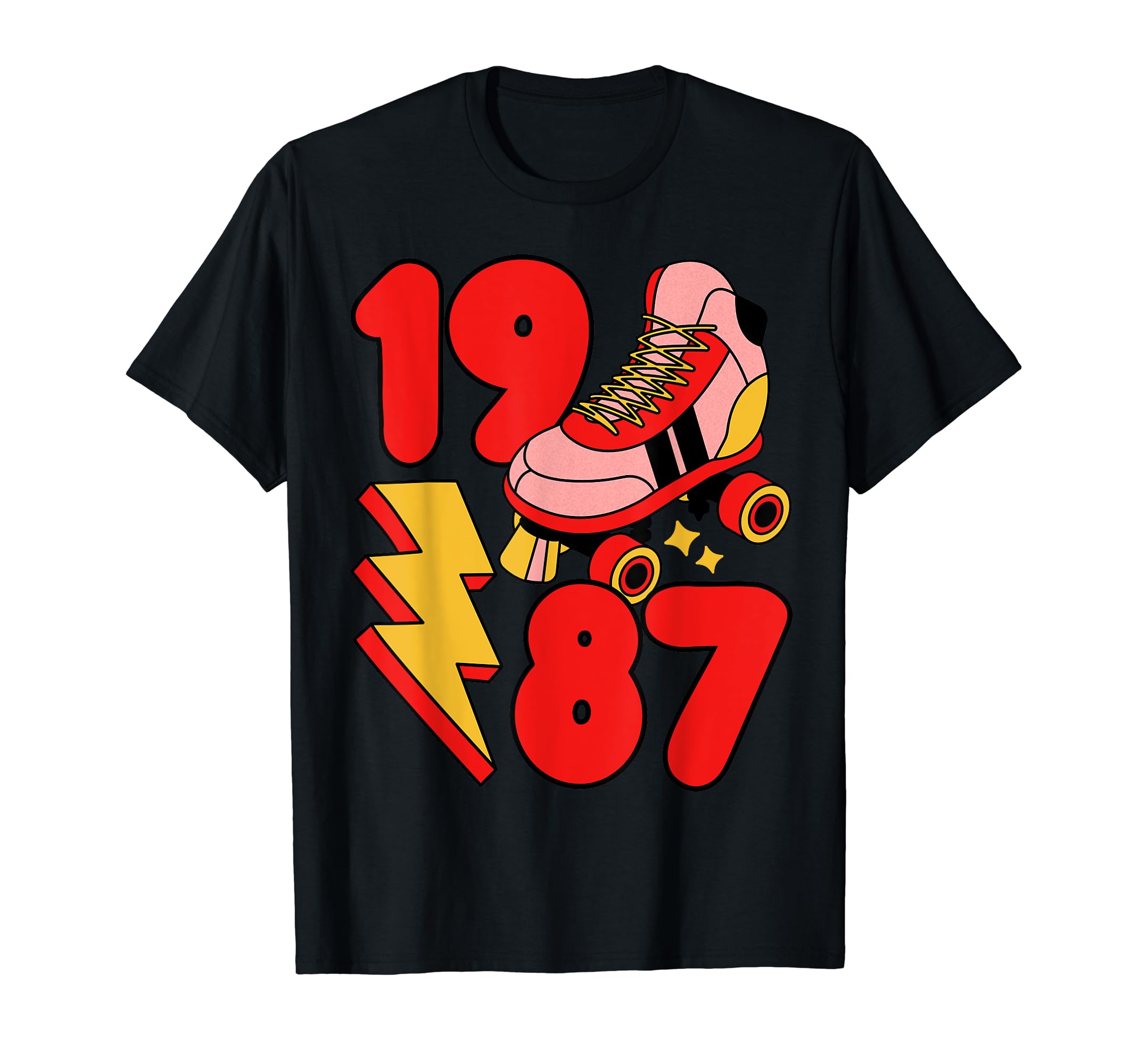 1987 Roller Skate 80S Nostalgia T-Shirt - Aesthetic Graphic for Adults - T-Shirt, Sweatshirt, Hoodie