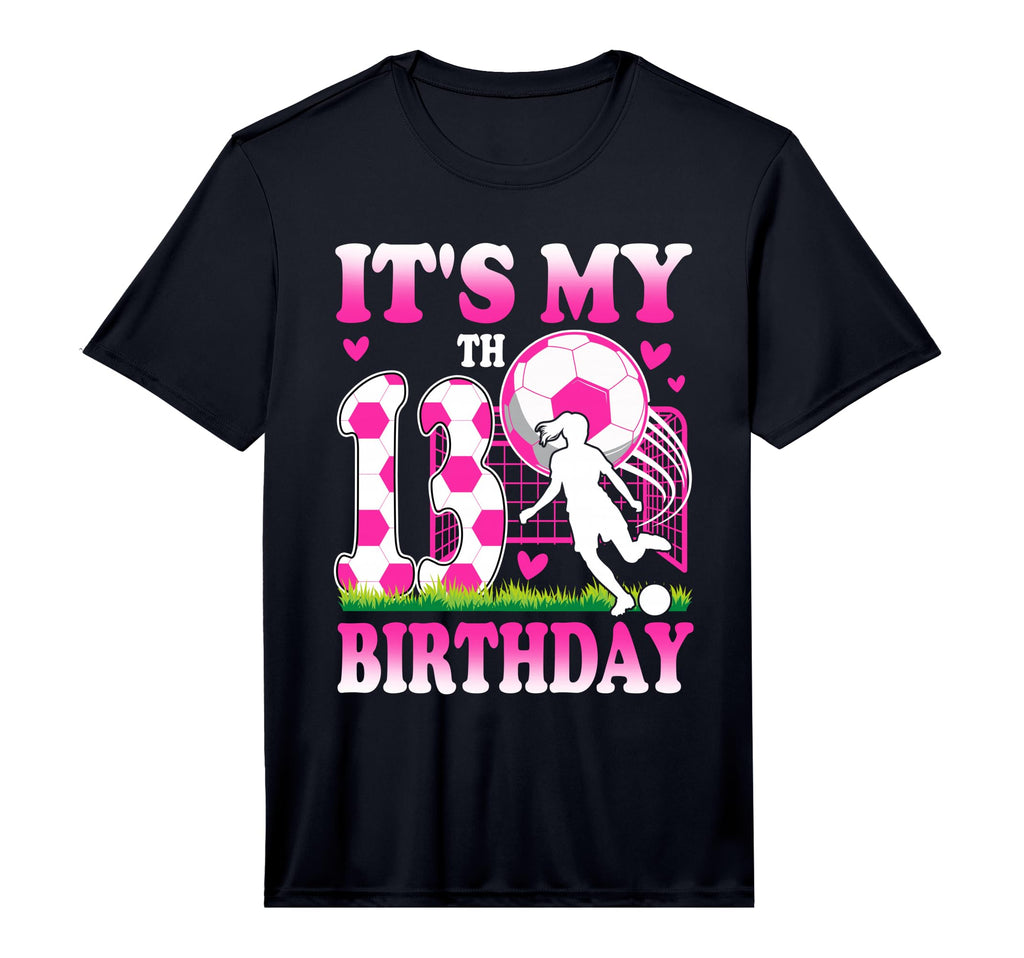13 Year Old Birthday Soccer Themed Party T-Shirt - Unique Graphic Unisex - T-Shirt, Sweatshirt, Hoodie