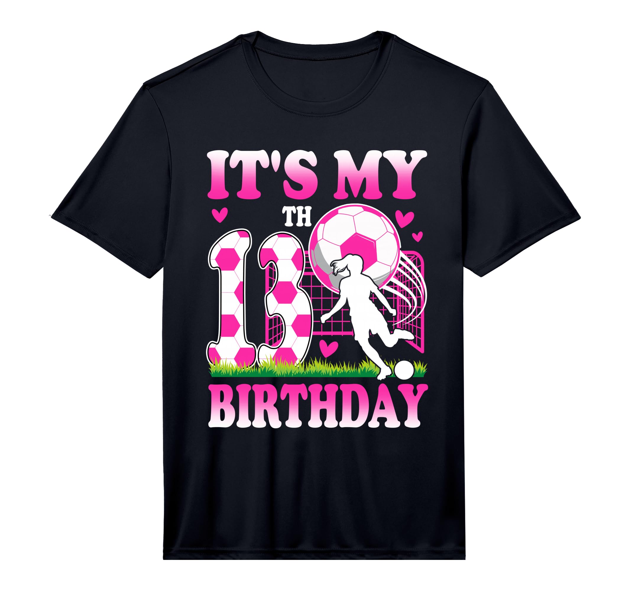 13 Year Old Birthday Soccer Themed Party T-Shirt - Unique Graphic Unisex - T-Shirt, Sweatshirt, Hoodie