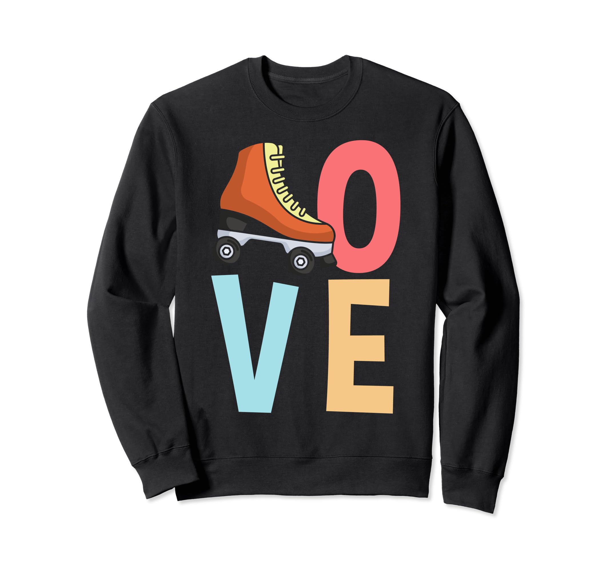 70S Skate Love Roller Skating Sweatshirt - Aesthetic Graphic Unisex - T-Shirt, Sweatshirt, Hoodie