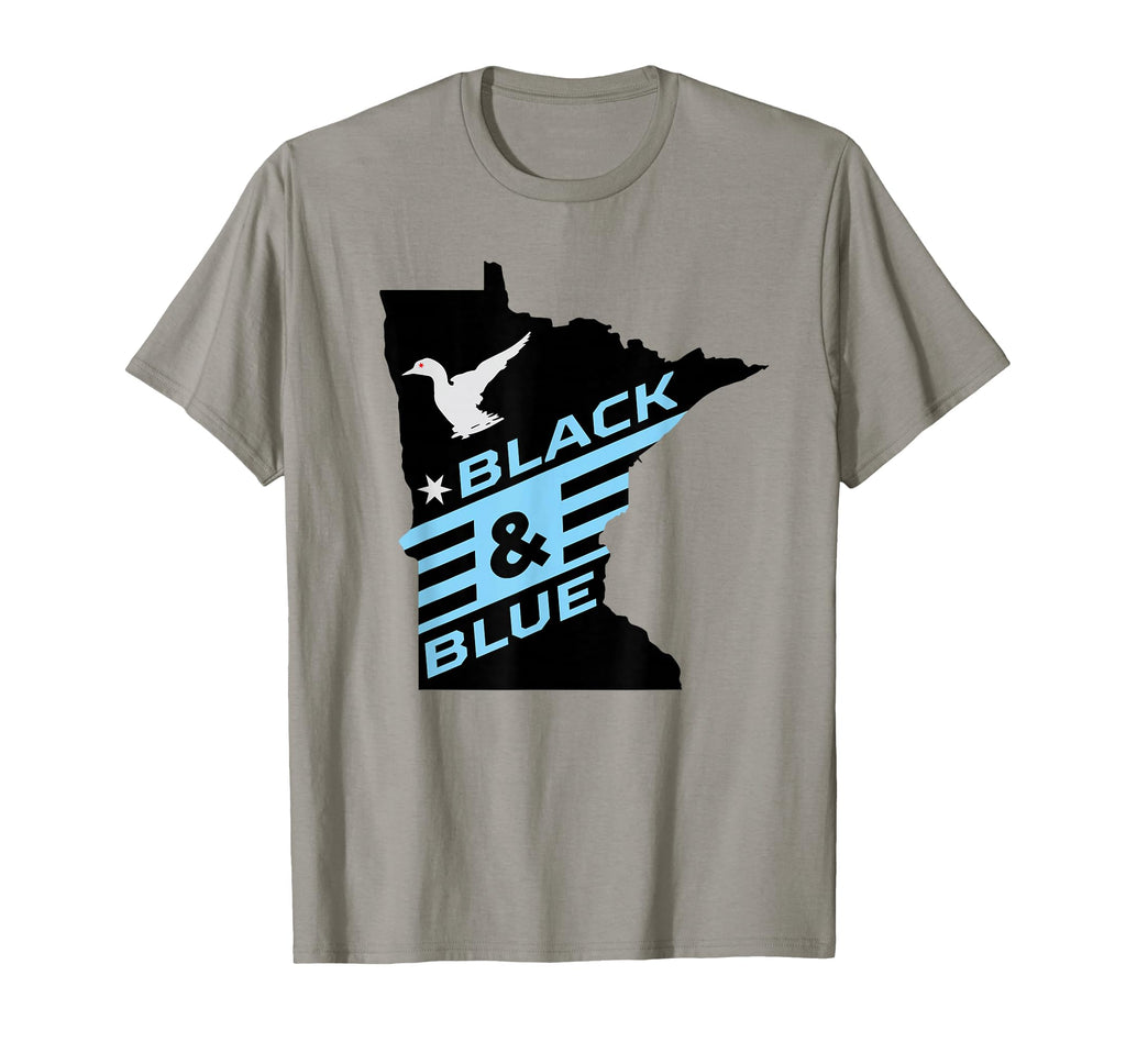 Minnesota Soccer Loon Black Blue T-Shirt - Custom Art Print Men Women - T-Shirt, Sweatshirt, Hoodie