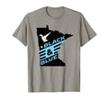 Minnesota Soccer Loon Black Blue T-Shirt - Custom Art Print Men Women - T-Shirt, Sweatshirt, Hoodie