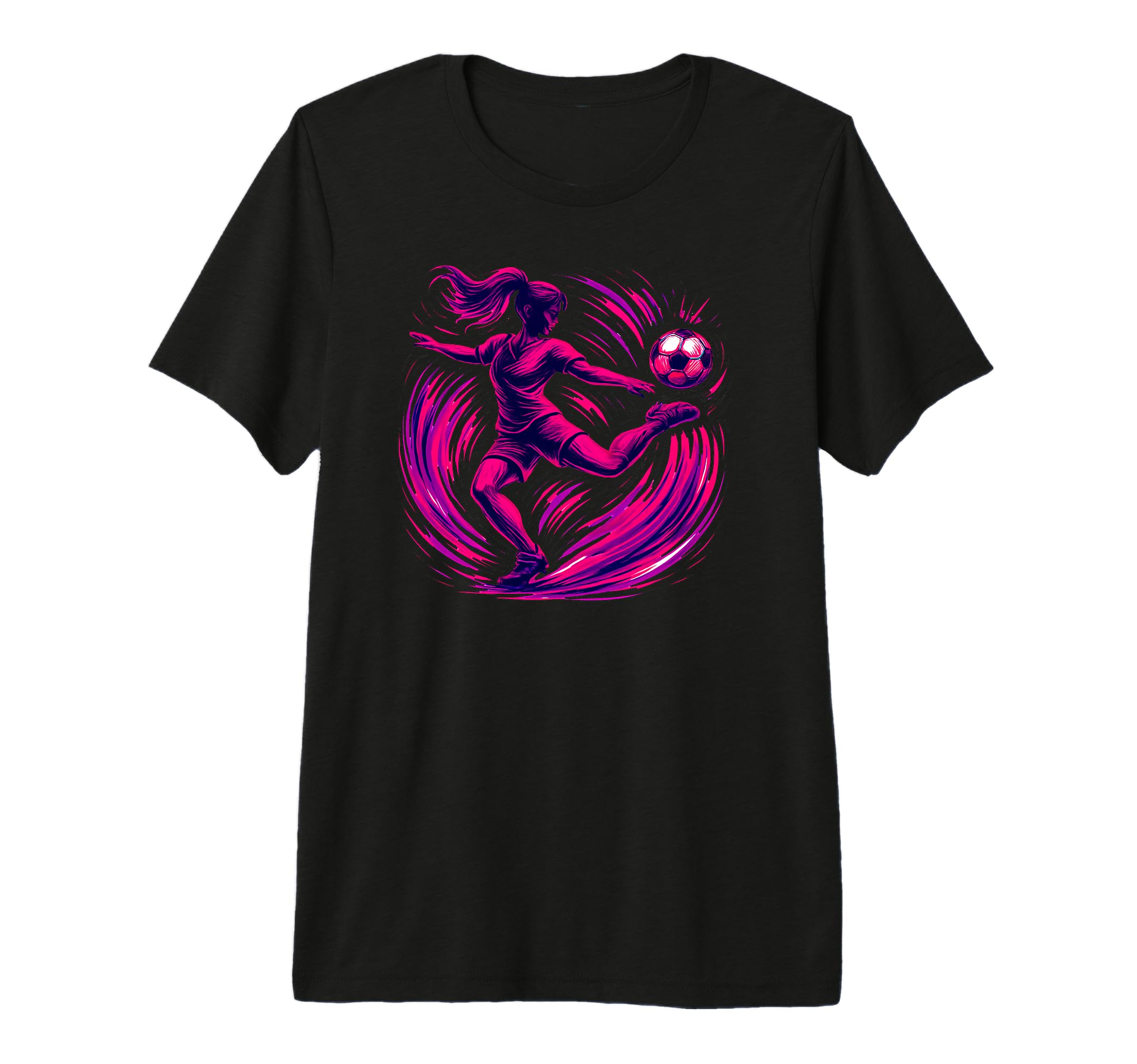 Soccer Striker Action Dynamic Sports T-Shirt - Streetwear Style Men Women - T-Shirt, Sweatshirt, Hoodie
